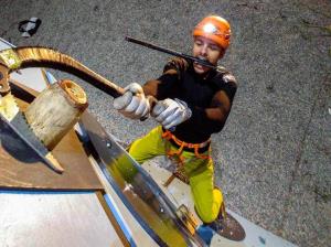 Na tekmi EP v lednem plezanju v Domžalah bo nastopilo 45 tekmovalcev iz 12 držav (foto Maja Šuštar)